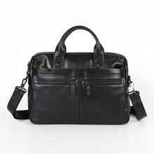 Nesitu High Quality Black / Coffee Briefcase Portfolio Real Skin Genuine Leather Men Messenger Bags #M7122