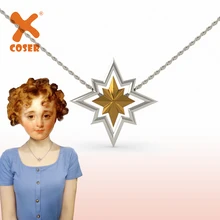 XCOSER дизайнерское ожерелье, ожерелье из цинкового сплава, съемный аксессуар для косплея, модное ожерелье с четырьмя способами ношения, подарки