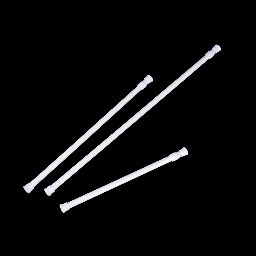 

Adjustable Spring Loaded Bathroom Shower Curtain Rod Tension Extendable Telescopic Poles Rail Hanger