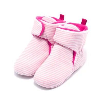 Romirus для новорожденных младенцев классический напольный зимние супер теплые тапочки на мягкой детской кроватки носочки-башмачки для девочек обувь для мальчиков Мокасины