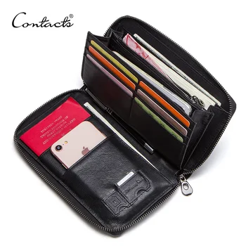 CONTACT'S 2022 Genuine Leather Men Clutch for 6.5 1