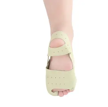 

Free shipping leather foot cover ultra-thin breathable day and night with big feet thumb toe toe correction belt