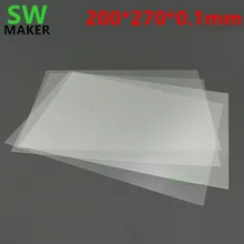 1 шт. Wanhao Дубликатор 8 D8 3d принтер FEP лист FEP пленка 0,1 мм толщина 200x270 мм