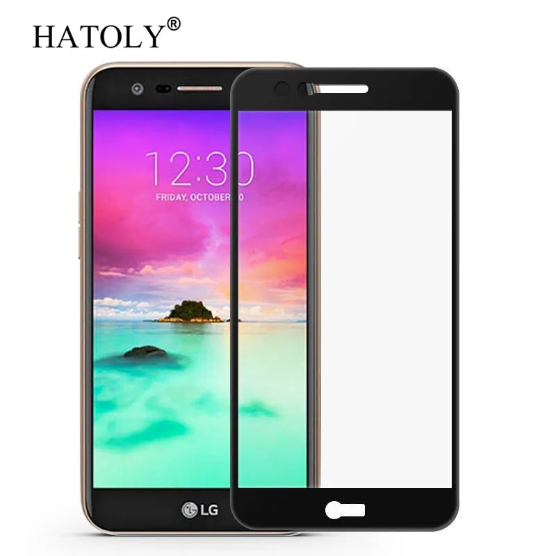 Protezione Per Lo Schermo In Vetro Temperato Completa Nera Per LG K10 2017 - Foto 10