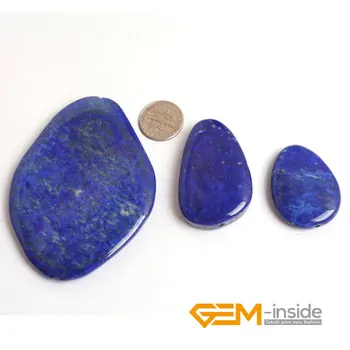 

15X35-55X75MM Natural Lapis Lazuli Stone Beads 3 Pcs Natural Stone Beads DIY Loose Beads For Jewelry Making Strand 15" Wholesale