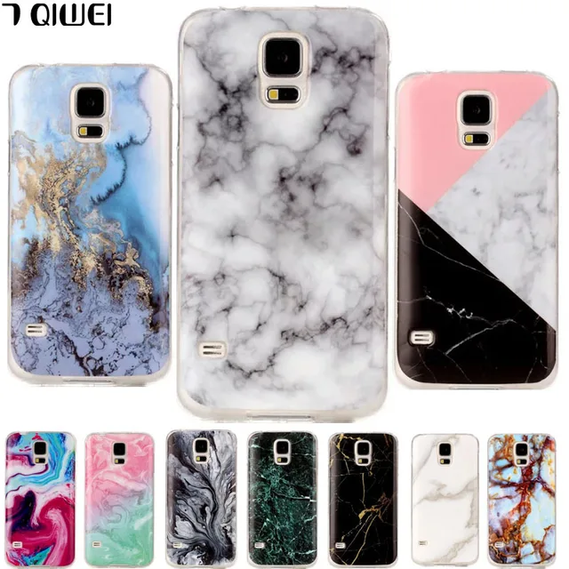 for samsung s5 neo case silicone granite marble skin back cover for