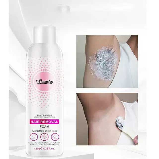 Natural Painless Hair Removal Cream Depilatory Bubble Wax Body