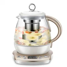 Здоровья горшок полностью автоматический мелкий сталь, стекло электрический чайник Многофункциональный черный