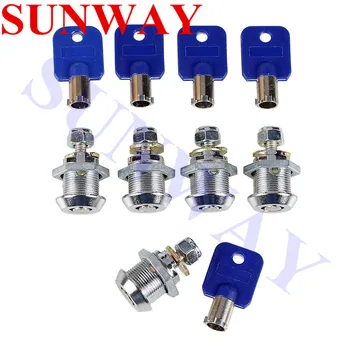 

5PCS/Lot Arcade game machine 28mm keyed alike cylinder cam lock with plastic cover keys(1:1)