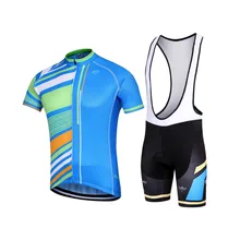 Keyiyuan одежда для велоспорта велосипед Ciclismo короткий рукав Джерси Топ и(нагрудник) шорты набор одежды команды