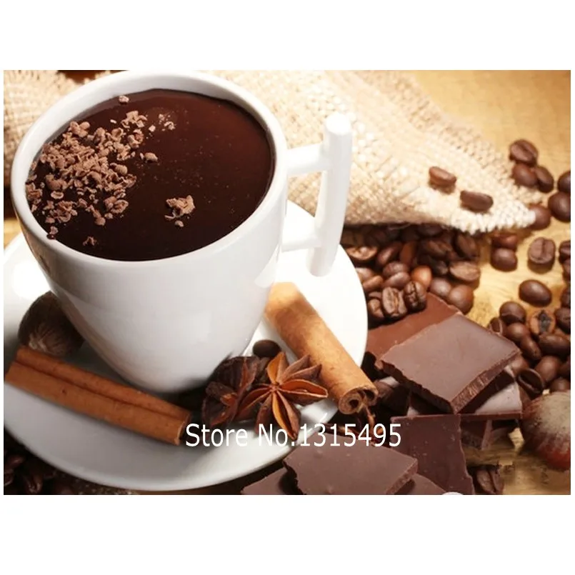 

Diy diamond art mosaic painting coffee 30*20cm cross stitch diamond embroidery the paintings of rhinestone picture pastes D061