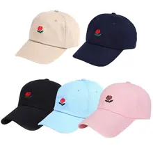 Женские бейсболки на лето и весну, хлопковые Повседневные шапки в стиле хип-хоп, модные спортивные кепки с вышитыми розами и трапециевидной спинкой