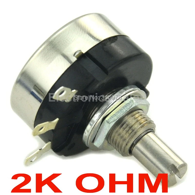 Potentiomètre Filaire TOCOS COSMOS RA25Y20S - 500 Ohms, 1.2W, Simple Bobinage, Pour Audio Ou Réglage