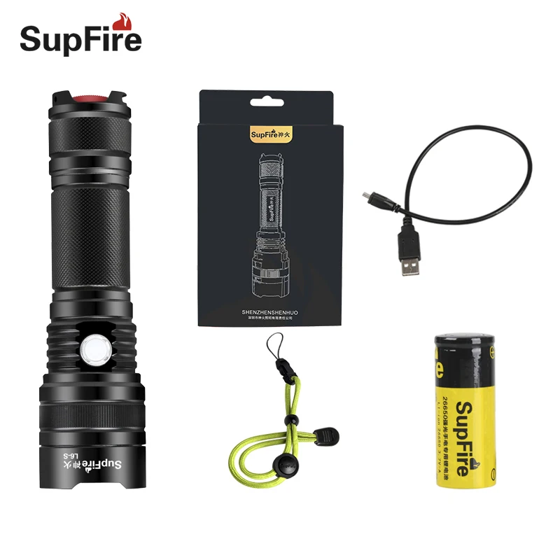 Kopen Goedkoop LED Zaklamp USB L6 S Fietsen Fiets Licht Linterna