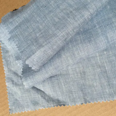 42 yd light blue Пряжа окрашенная в полоску французский льняной ткани 280 см ширина используется для льняных постельных принадлежностей льняная занавеска - Цвет: 42 yd light blue
