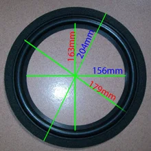 Комплект из 2 предметов, 8 дюймов " абсолютно НЧ-динамик громкое Динамик объемный-ремонт пены 153 мм L1: 163 мм L2: 178 мм 203 мм