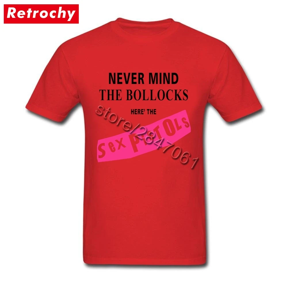 Желтая британская секс-рубашка с пистолетами Never Mind The Bollocks для мужчин, сумасшедшая графическая рок-группа, футболки с коротким рукавом и круглым вырезом, футболки Merch - Цвет: Красный