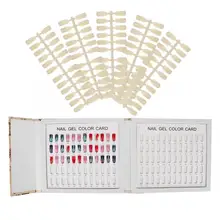 Профессиональные 120 цветов ногтей цветные карты лаки для ногтей гель дисплей книга и 120 шт Ложные Типсы для маникюра Набор инструментов