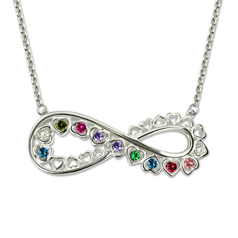 white gold mothers necklace
