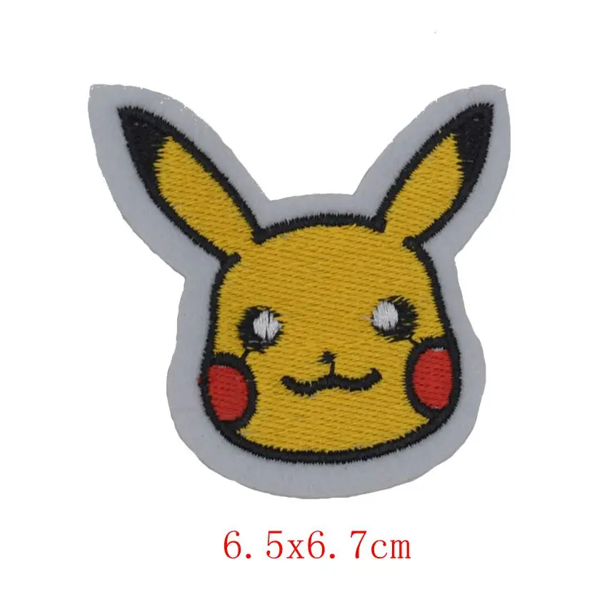 1 шт. Новое поступление покебол PIKACHU Рик и Морти Кот нашивка вышитая аппликация Железная на патч дизайн DIY пришить железная нашивка значок