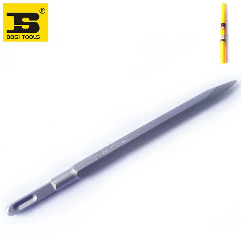 

Free Shipping BOSI 14x250mm SDS plus bull point chisel