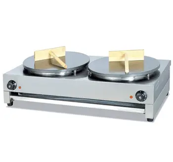 

Free shipping double plate electric crepe maker 400mm diameter Electric table top double plate Crepe Maker