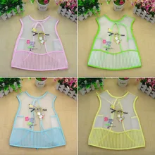 Детский жилет-тип без стирки с рукавами, нагрудник для кормления, полупрозрачная верхняя одежда для ребенка