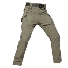 Зимние IX9 тактические карго штаны Для мужчин боевая группа захвата армейские военные брюки из флиса, много карманов эластичные гибкие мужские повседневные штаны 5XL