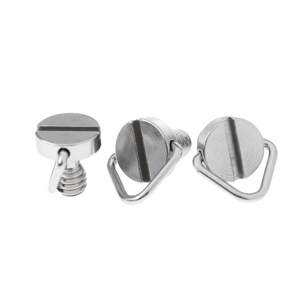 3pcs Durable Stainless Steel Threaded Screw Adaptor Converter Scuba Diving Gear 1/4\`\`