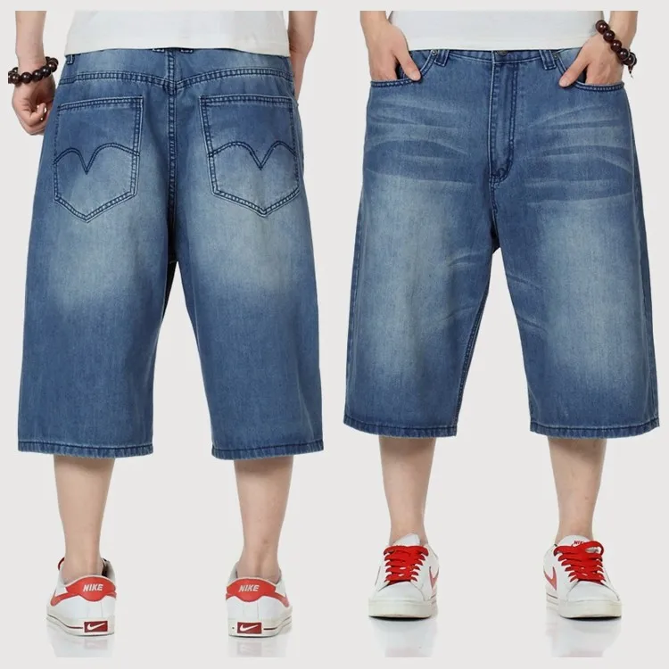 Military men Calf Length Pants plus size men's short jeans casual short