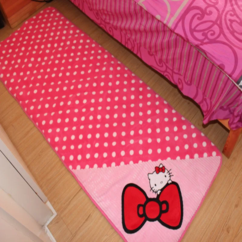 Free Shipping 90cmx185cm Large Size Cartoon Door Mat Bowknot Hello