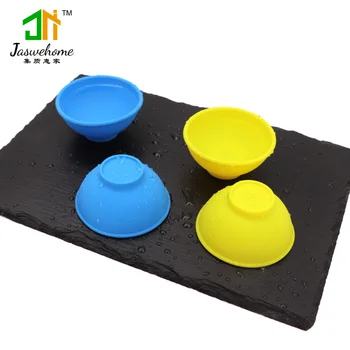 

Food grade mini silicone bowl small plastic baby bowl makeup bowl baby feeding tool random colour 5pcs/lot