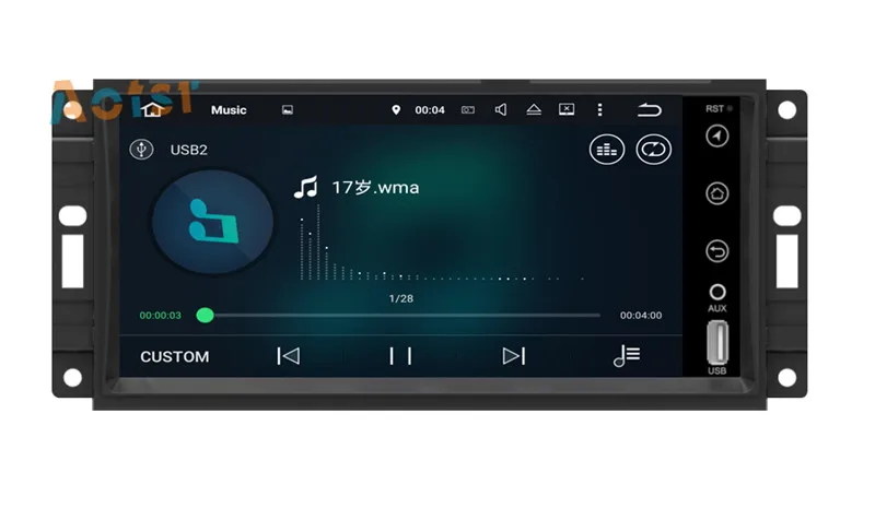 Top Quad Core Android 7.1 GPS Navigation Multimedia Stereo Car Radio For JEEP COMMANDER WRANGLER 2007-2013  Car No CD/DVD Player 11