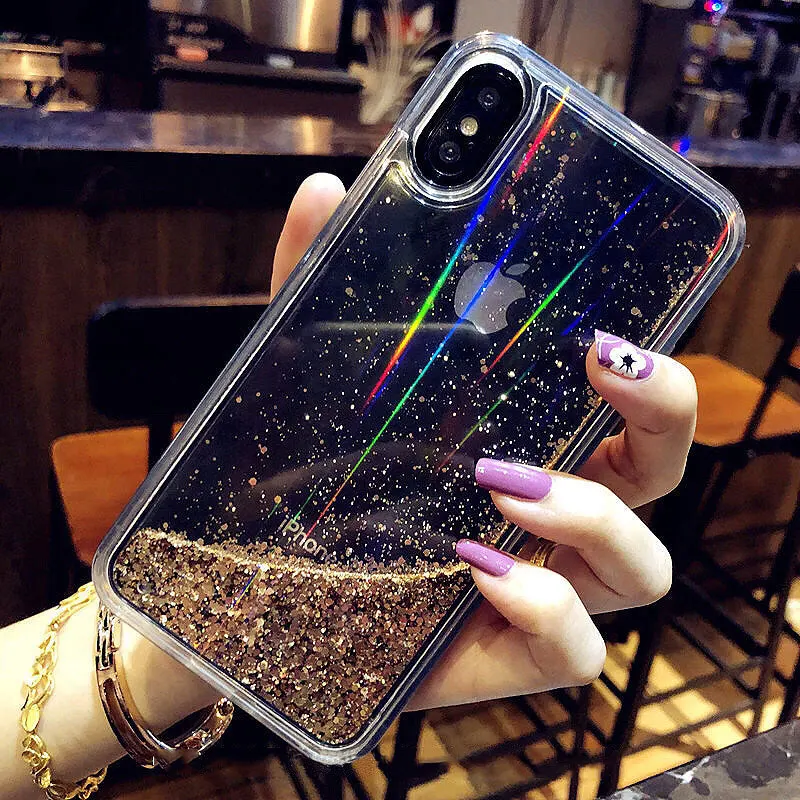 Динамический жидкий зыбучий песок Aurora Capinha для iPhone 11 Pro MAX твердый пластиковый