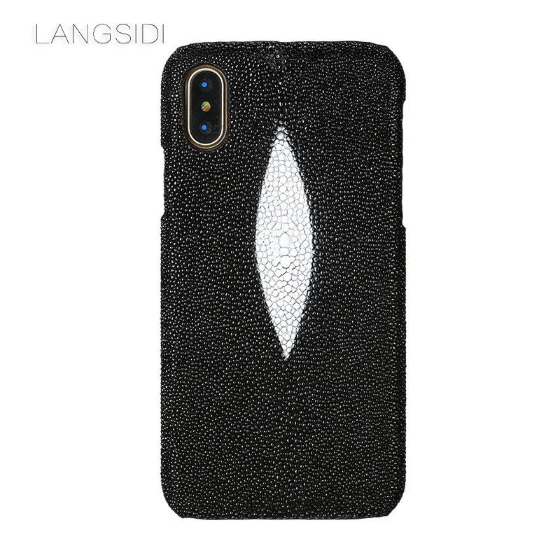 

wangcangli brand mobile phone case pearl fish half a pack of mobile phone case For iPhone 8 phone case custom processing