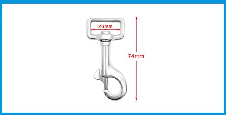 74 мм 304 из нержавеющей стали поворотный-глаз болт карабин пружинный квадратный глаз петля для ремня крюк туризм кемпинг карабин цепь для домашних питомцев