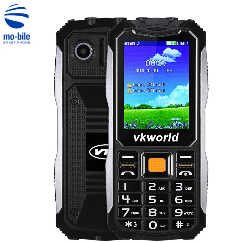 Vkworld камень V3S 2 4 ''Quad Band мобильного телефона SPRD6531 Камера Bluetooth FM Мощность банк