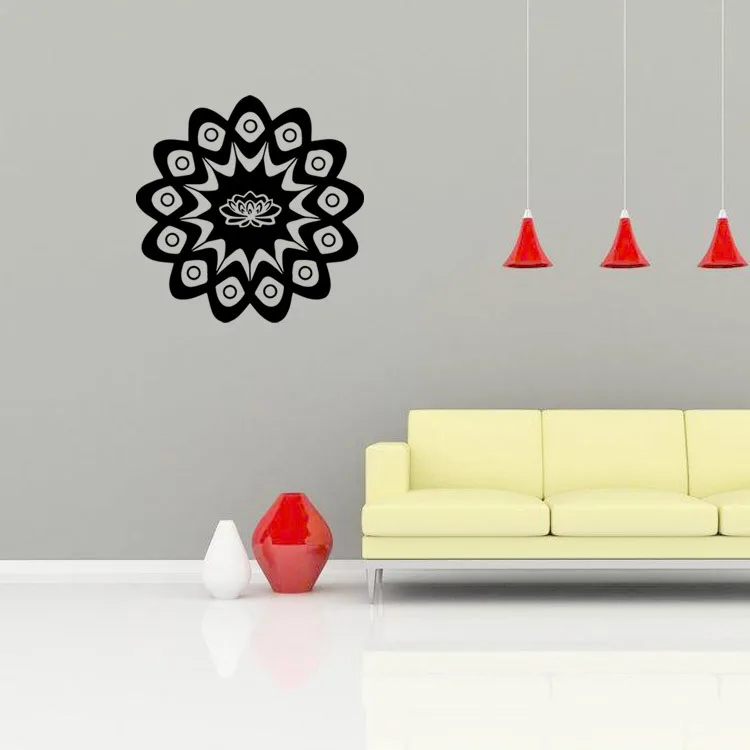 new design yoga mandala wall stickers home decor vinyl indian buddhist art deco wall decals creative - Wall Vinyl Designs new design yoga mandala wall stickers home decor vinyl indian buddhist art deco wall decals creative - Wall Vinyl Designs