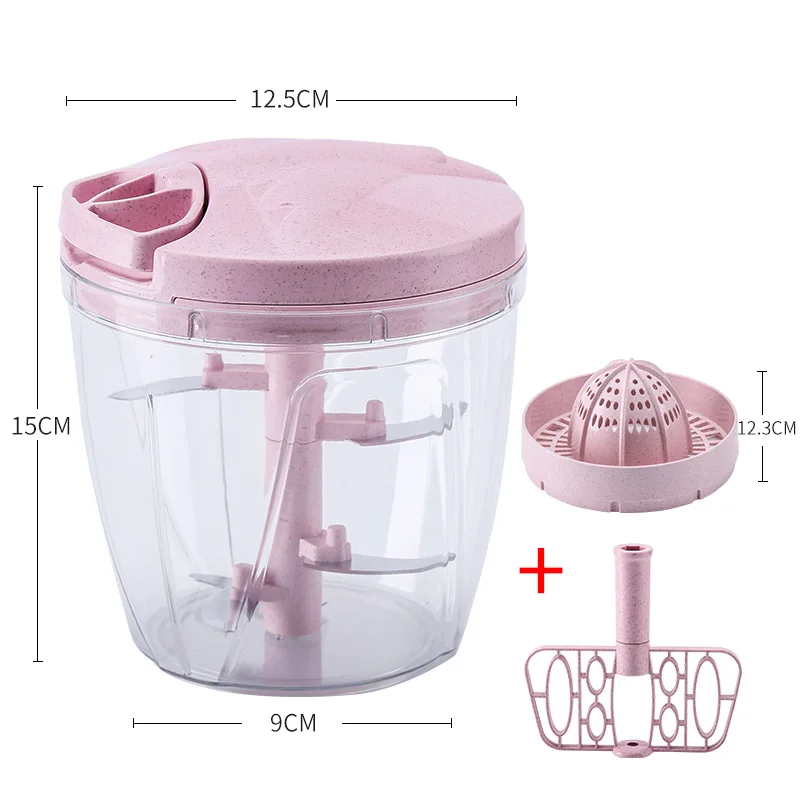 

Home kitchen multi-function vegetable cutter with juicer function large capacity upgrade 5-blade mincer meat grinder
