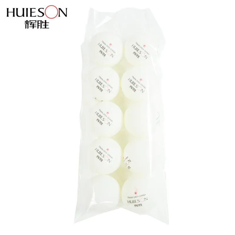 

Huieson 10Pcs New Material Table Tennis Training Balls 40mm+ One Star ABS Plastic Ping Pong Balls for Teenagers Club Training