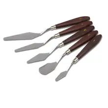 Картина смешивания скребок лопаточка из нержавеющей стали набор мастихинов 5 шт. масла аксессуары для рисования цвет смешивания