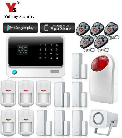 Yobang Security GSM Security Wireless Home Alarm System Wireless GSM