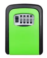 Outdoor Storage Boxes Safe Key Box With 4 Digit Wall Mounted Combination Password Keys Hook Organization