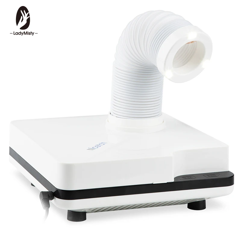 

Ladymisty New Strong Nail Dust Collector Suction Dust Cleaner Retractable Elbow Design Fan Nail Vacuum Cleaner