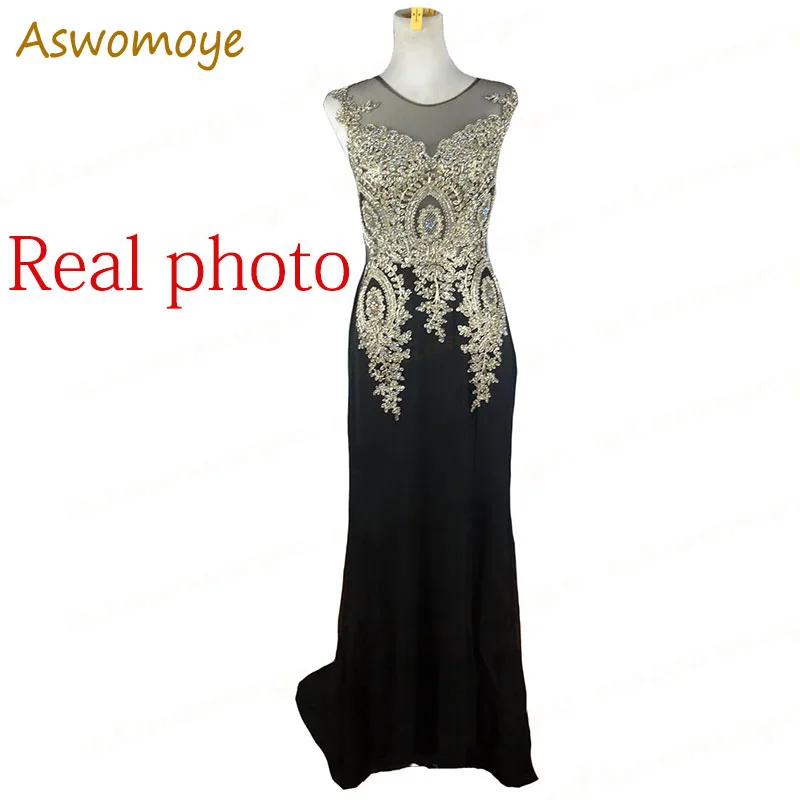100% Real Photo 2019 New Stylish Appliques Gold Embroidery Mermaid Evening Dress Long Evening Gowns Party Formal Dresses 100% Real Photo 2019 New Stylish Appliques Gold Embroidery Mermaid Evening Dress Long Evening Gowns Party Formal Dresses