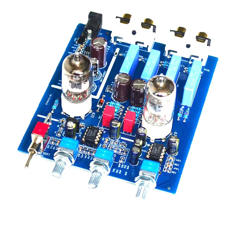 kaolanhon DC12V2A 6J1 tube preamp with tonal preamplifier with high and low sound adjustment HIFI audio amplifier preamplifier