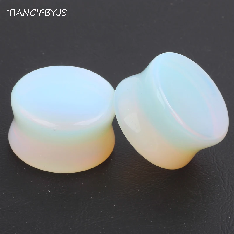 TIANCIFBYJS Mix 8 Sizes 80pcs Transparent Opal Glass Stone Ear