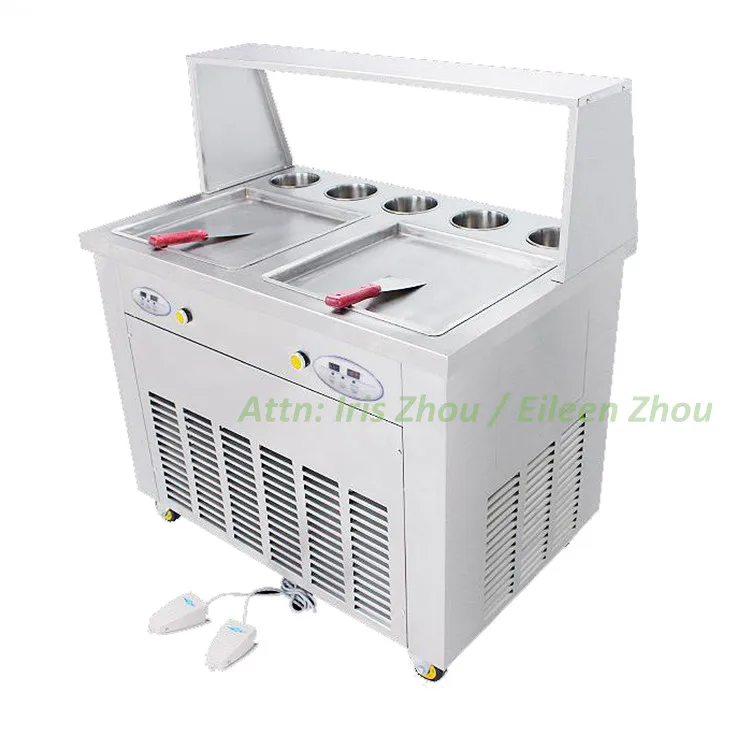 

RL-S2+5 cost effective voltage customized export version fry pan ice cream machine for ice cream roll
