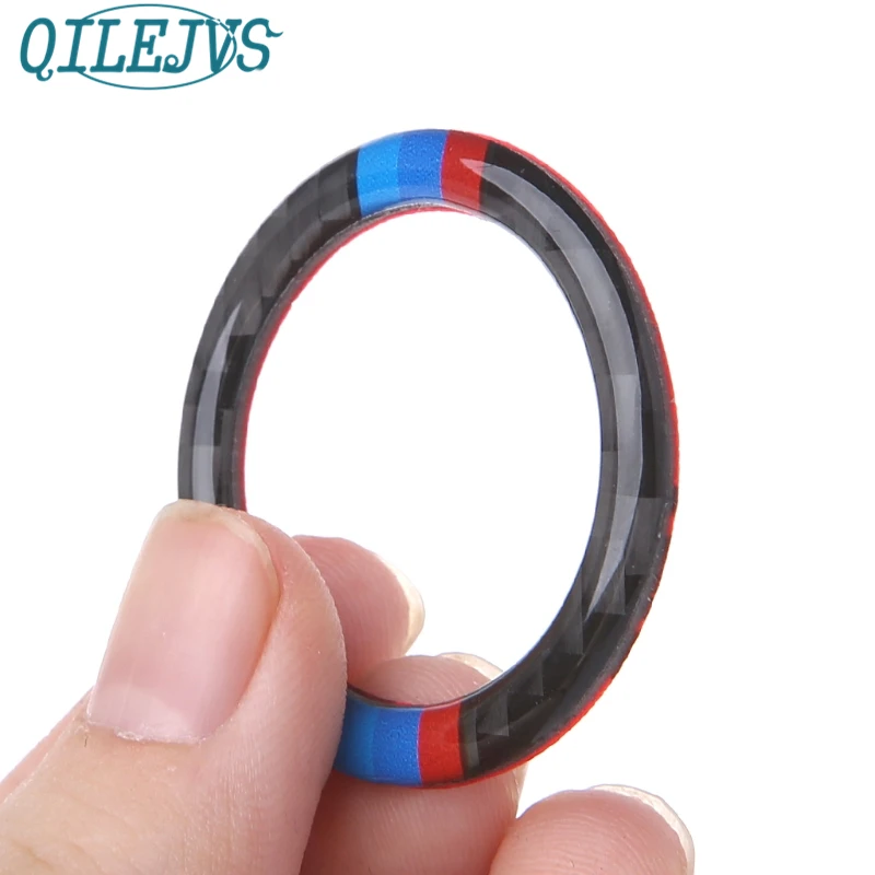 

Carbon Fiber Key Start Button Ring Decor Trim For BMW 3 Series E90 / E92 / E93