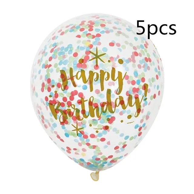 Большие золотые шарики короны свадьбы с днем рождения большие фольгированные шары принцесса король вечерние украшения - Цвет: 5pcs colorful